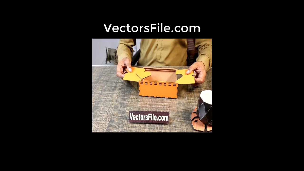 Laser Cut Heart Gift Box | Jewelry Box | Wedding Box by VectorsFile.com