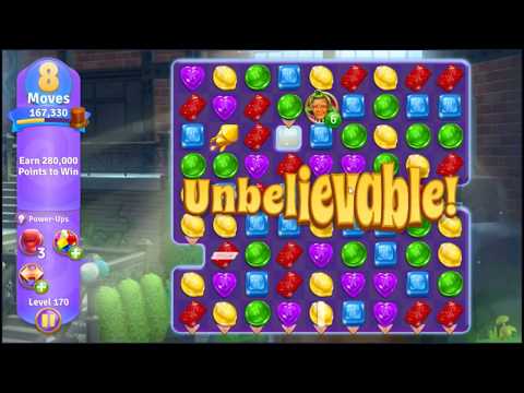 Willy Wonkas Sweet Adventure Level 170 - NO BOOSTERS 🍫 | SKILLGAMING ✔️