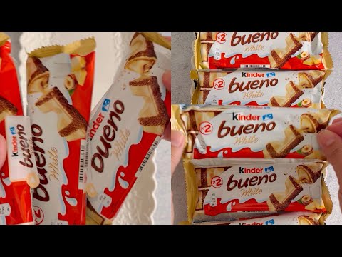 KINDER BUENO WHITE ASMR YUMMY UNBOXING