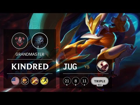 Kindred Jungle vs Lee Sin - NA Grandmaster Patch 9.7
