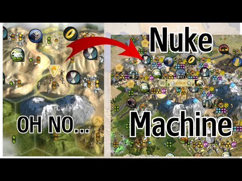 Worst Start Ever Becomes Nuke/GDR Machine - Civ 5 Lekmod