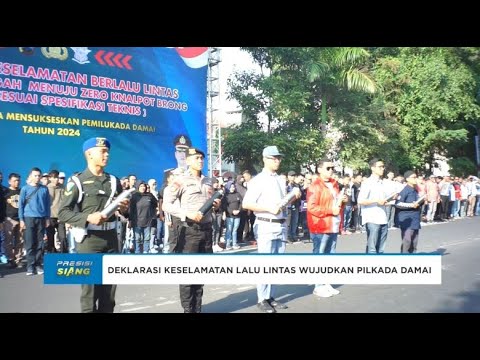 DEKLARASI KESELAMATAN LALU LINTAS POLDA JATENG BERSAMA WUJUDKAN PILKADA DAMAI