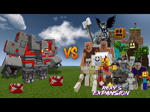 Epic Redstone vs Expansion Mobs - Minecraft!
