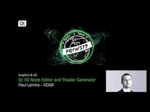 Provide a higher level of code with Qt 3D Node Editor and Shader Generator