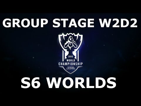 Week 2 Day 2 of S6 LoL eSports World Championship 2016 Groups! Full Day All Games #Worlds 2016