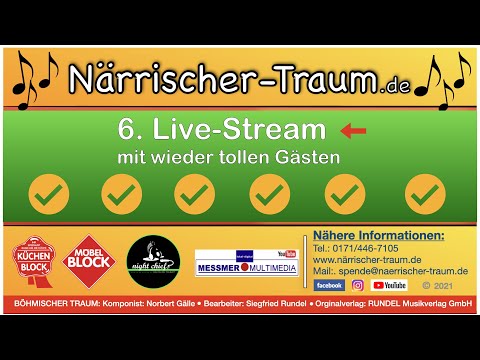6. Live-Stream "Närrischer Traum" mit wieder hochrangigen Gästen
