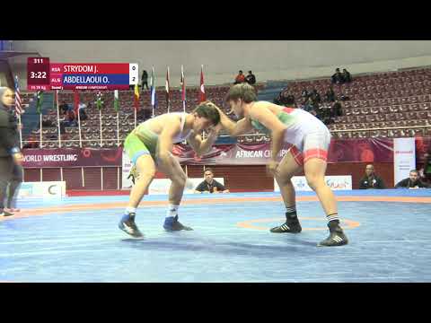 Round 3 FS - 79 kg: J. STRYDOM (RSA) v. O. ABDELLAOUI (ALG)