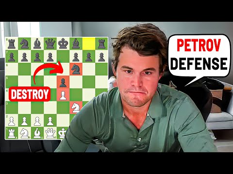 Magnus Carlsen Teaches How to Break the Petrov Defense!