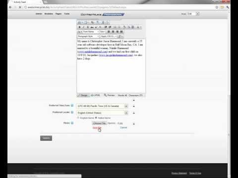 Updating your profile information in DotNetNuke 6.2