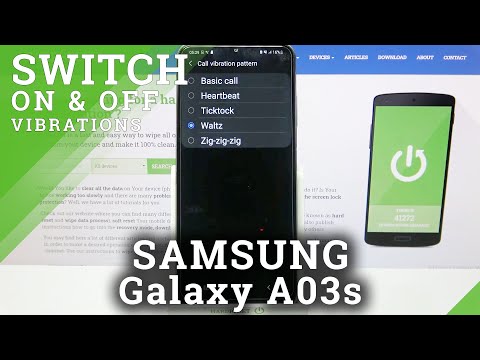 How to Change Vibration Pattern in SAMSUNG Galaxy A03S – Open Vibration Settings