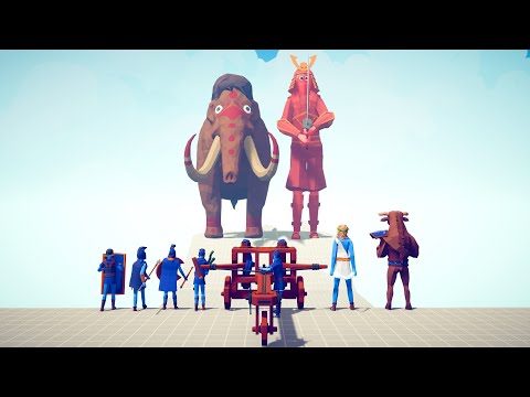 SAMURAI GIANT & MAMMOTH vs EVERY FACTION - Totally Accurate Battle Simulator TABS