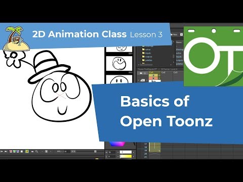 [OLD VERSION 1.4] Basics of OpenToonz - How to animate 2D animation class [#003]