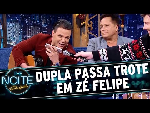 Eduardo Costa and Leonardo play a prank on Zé Felipe | The Noite (12/15/16)