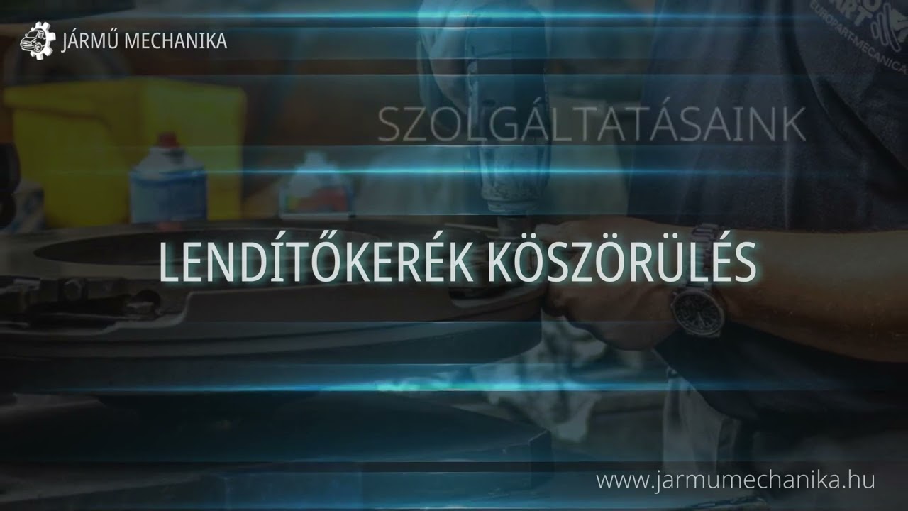Vállalati videó JÁRMŰ MECHANIKA KFT. - AUTÓSZERVÍZ, KUPLUNGFELÚJÍTÁS, TENGELYKITÁMASZTÓ FELÚJÍTÁS, FÉKPOFA BETÉTEZÉS