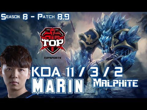 TOP MaRin MALPHITE vs JAX Top - Patch 8.9 KR Ranked