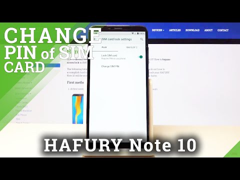 How to Change SIM PIN to HAFURY Note 10 – Set SIM PIN