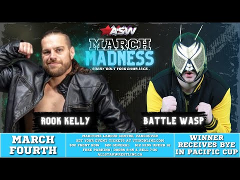 Rook Kelly vs. Battle Wasp | 2023.03.04 | All Star Wrestling