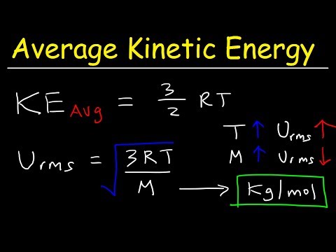 Average Kinetic Energy of a Gas and Root Mean Square Velocity Practice Problems - Chemistry Gas Laws Video