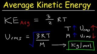 Average Kinetic Energy of a Gas and Root Mean Square Velocity Practice Problems - Chemistry Gas Laws