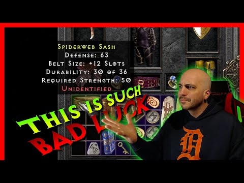 Why This Rare Belt is Very Bad Luck - Diablo 2 Resurrected