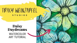 Daisy Daydreams Watercolor Art Tutorial (Beginner Watercolor Tips)