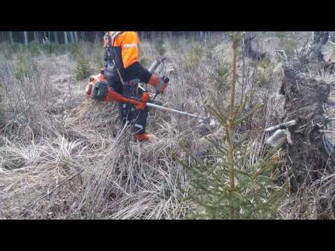 Видео Мотокоса HUSQVARNA 545FХ в работе