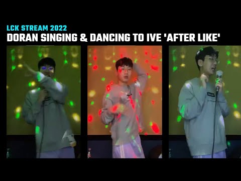 Doran singing & dancing to IVE 'After LIKE' | LCK Stream Moments | LCK Funny Moments