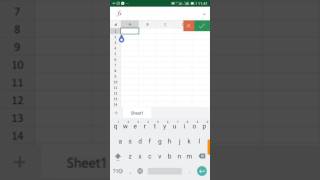 How to auto fill numbers in excel of android