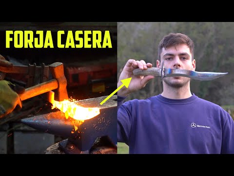 WE MANUFACTURE A FORGE AND FORGE OUR OWN KNIFE