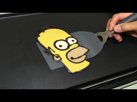 Pancake Art - Homer Simpson (The Simpsons) by Tiger Tomato Video