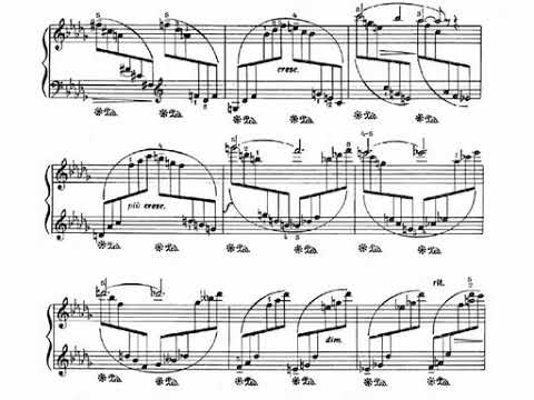 Глиэр эскиз ноты для фортепиано ля минор