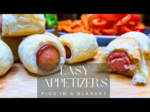 EASY Pigs in a blanket Puff Pastry Appetizers!