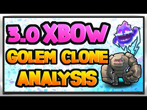 3.0 Xbow VS Golem Clone — Top Ladder Matchup Analysis — Clash Royale