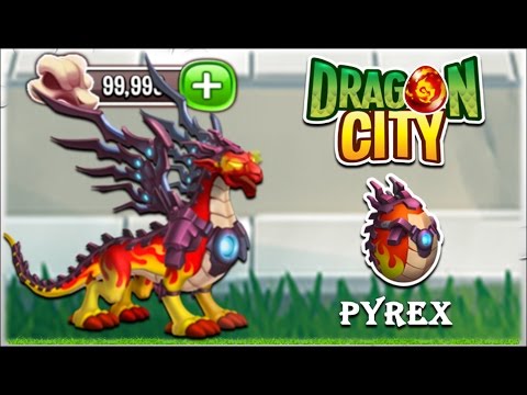 Dragon City - Pyrex Dragon [DC 2056 Island - Full Unlock 2017]
