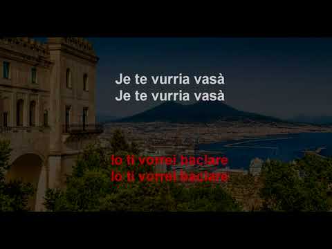 Roberto Murolo - I' te vurria vasà (Lyrics Napoletano/Italiano)