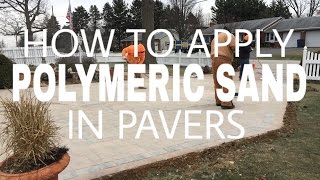 How to apply Alliance Polymeric Super Sand in pavers by Ryan's Landscaping 717 632 4074