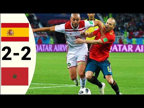 Morocco vs Spain 2-2 World Cup-2018 Excellent Higlights and goals HD