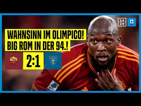 2 Tore in der Nachspielzeit! Lukaku macht Roma-Comeback perfekt: AS Rom - Lecce 2:1 | Serie A | DAZN