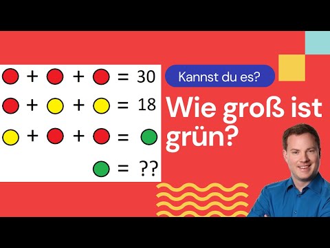 Gleichungen lösen: Weißt DU wie groß der grüne Punkt ist?