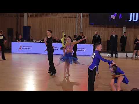 003 Kryštof Krajča - Eliška Fialová  /MČR T10 2018/ Kojetín/ Junior II./ 1.kolo/ Chacha