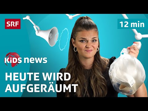 SRF Kids News: Abfall überall – Von Clean-Up-Day bis Müllkontrolleur | Kindervideos