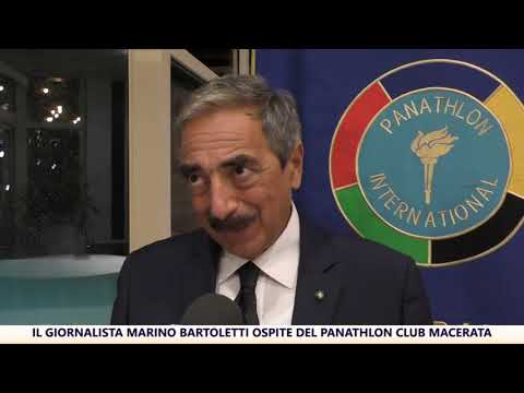 Il giornalista Marino Bartoletti ospite del Panathlon Club Macerata