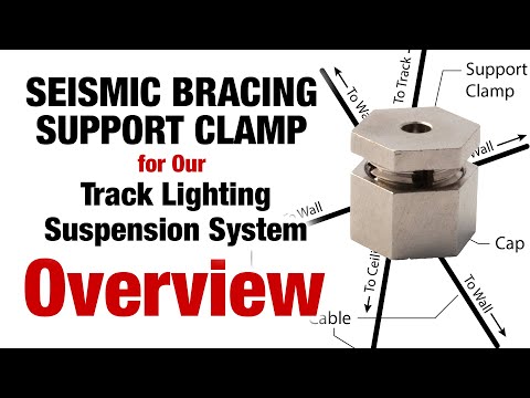 Track Lighting Seismic Suspension System Cable Support Clamp Overview