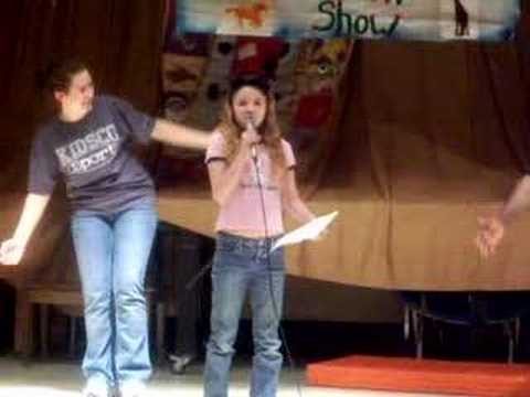Talent Show- The heart will go on? idk... its from Titanic