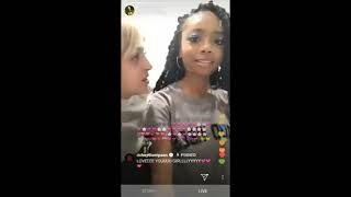 Skai Jackson and Josie Totah Making Chicken Nuggets (Instagram Live)
