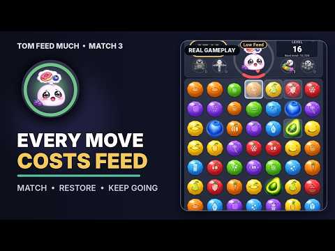 Tom Feed Much: Match 3 Puzzle video thumbnail