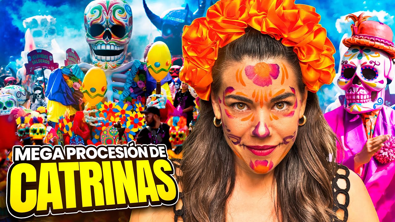 ¡IMPRESIONANTE DESFILE DE CATRINAS en DÍA de MUERTOS!