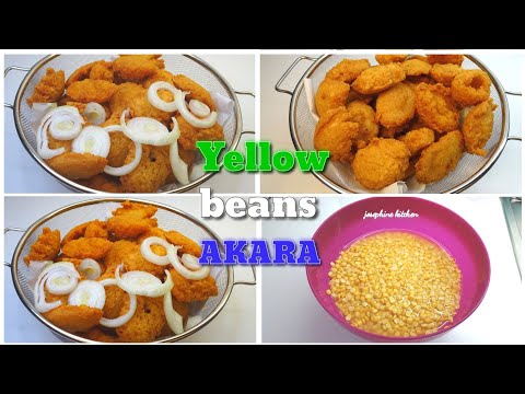 HOW TO MAKE SIERRA LEONEAN BEST BEANS AKARA | USING THE YELLOW BEANS | SPLITS PEAS | 2020|