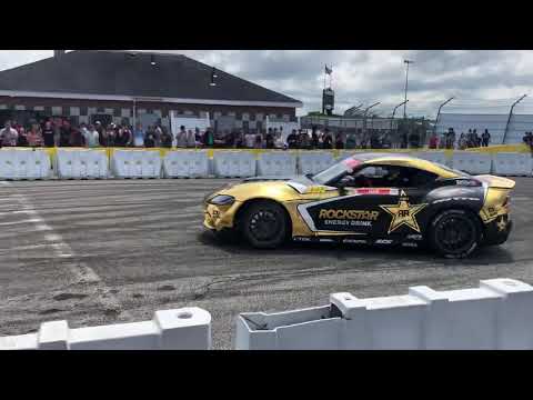 Formula Drift Erie 2021 Fredric Aasbo burnout box raw sound
