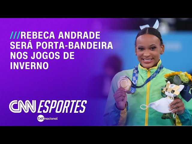 Rebeca Andrade será porta-bandeira olímpica em desfile dos Jogos de Inverno | LIVE CNN